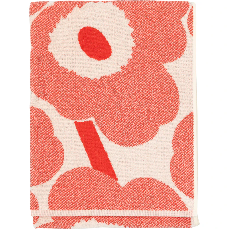 Unikko Bath Towel 70x150 cm, Orange Red
