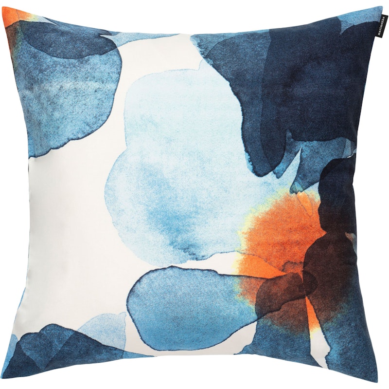 Valssi Cushion Cover 50x50 cm, White / Blue / Orange