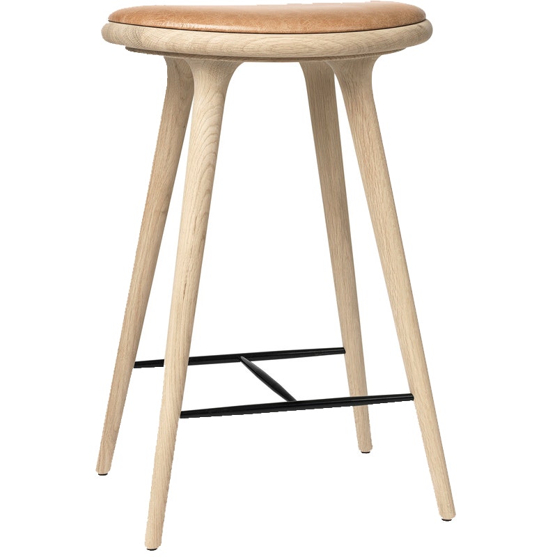 High Stool Hocker 69 cm, Geseift Eiche