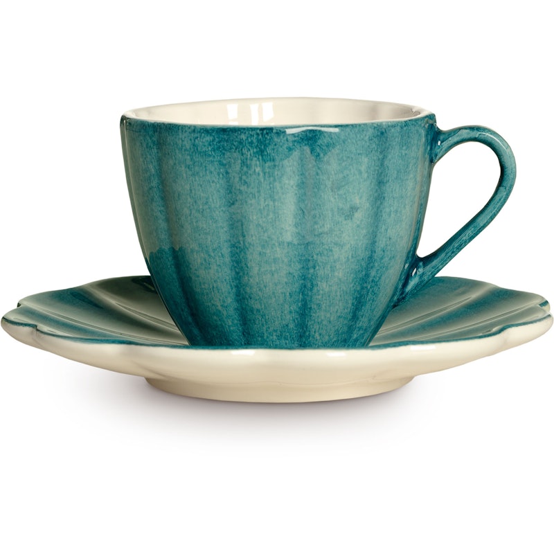 Oyster Tasse mit Unterteller 25 cl, Ocean