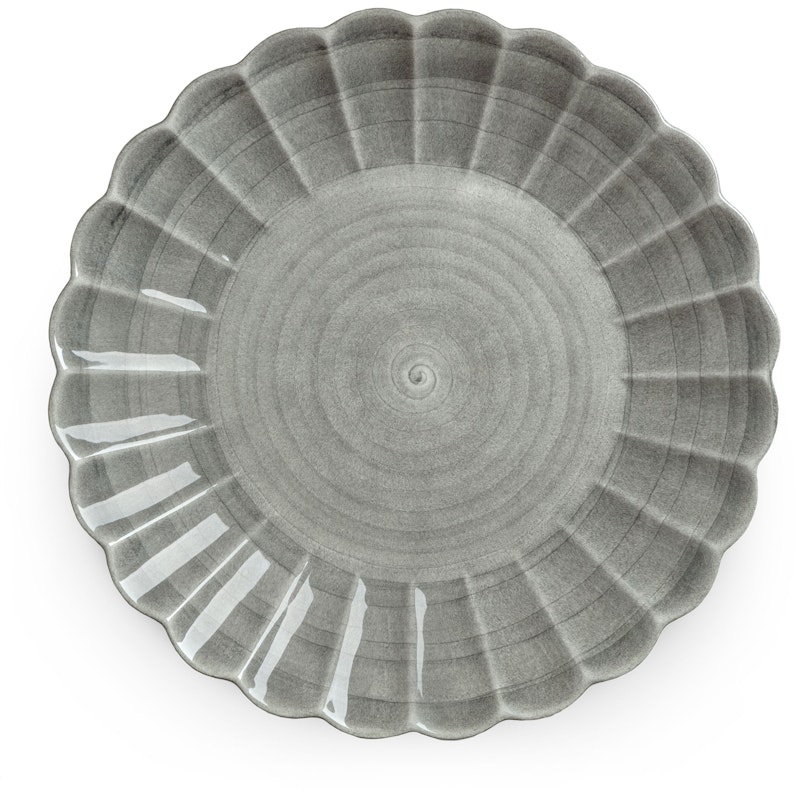 Oyster Dish 42 cm, Grey