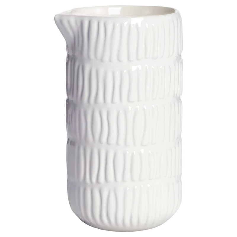 Stripes Jug 30 cl, White