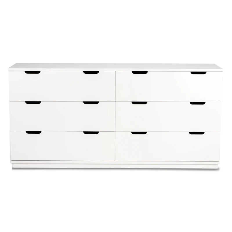 Aoko Chest Of Drawers With 6 Drawers, White