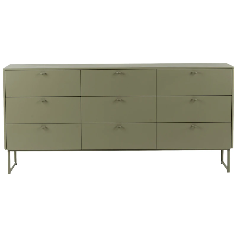Deus Chest Of Drawers Olive, 9 Drawers