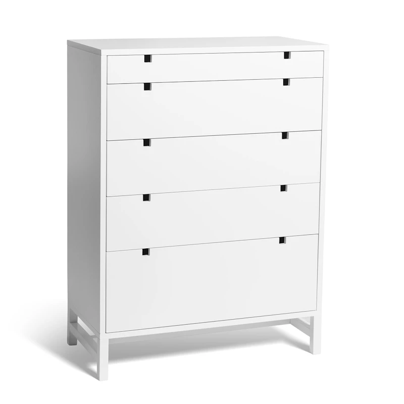 Falsterbo Chest Of Drawers Five Drawers 80x40x108 cm, White