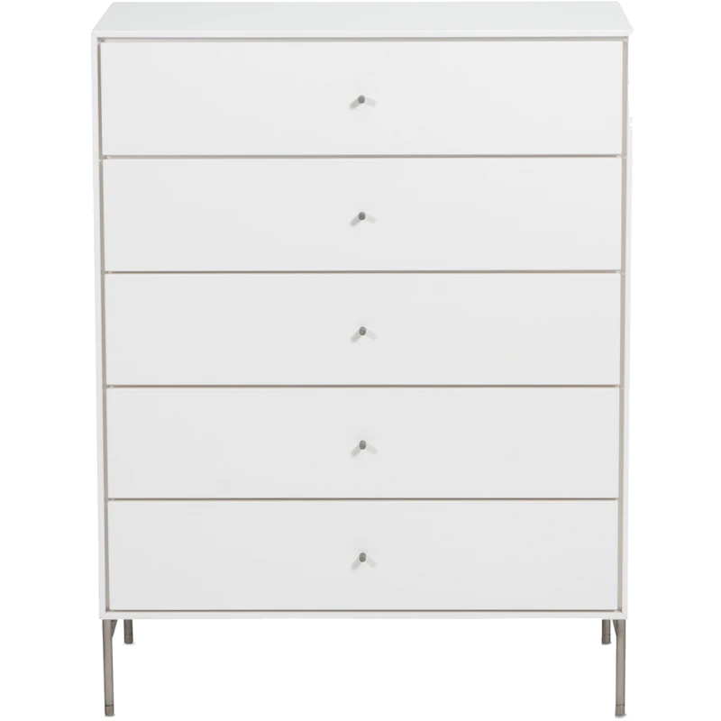 Volt Chest of Drawers 5 drawers, White Lacquer