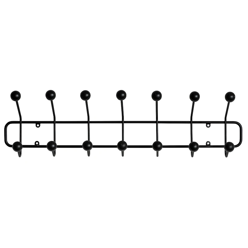 Bill Horizontal Coat Rack S, Black
