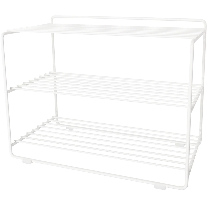 Downtown Shoe Rack, White