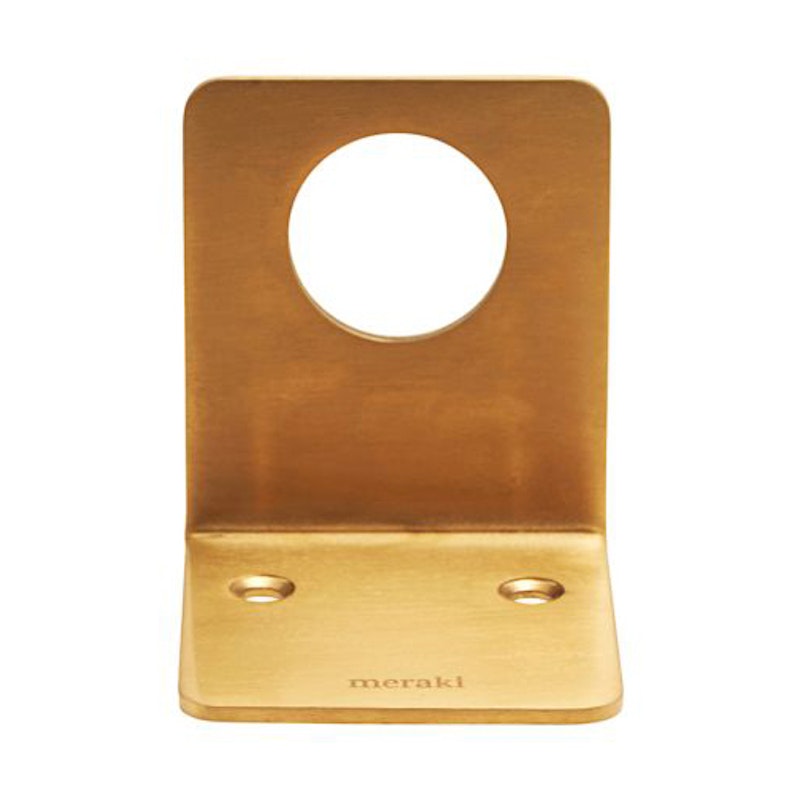 Supply Wall Bracket, Brushed Brass Finish