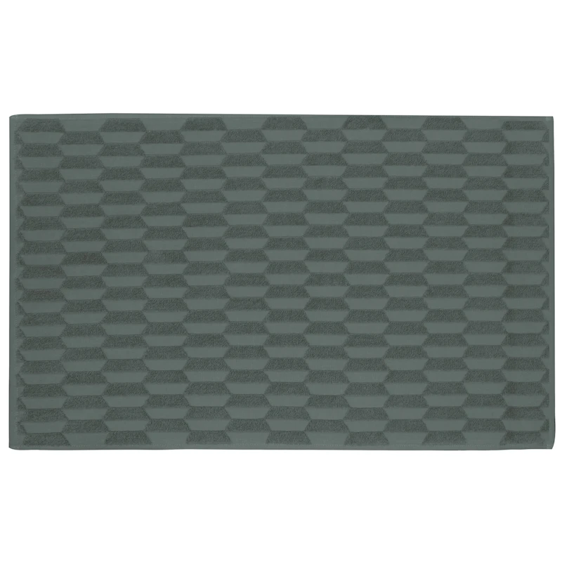 Geo Bath Mat 50x80 cm, Pine Green