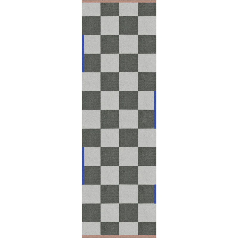 Square Plastic Rug 77x240 cm, Olive Green