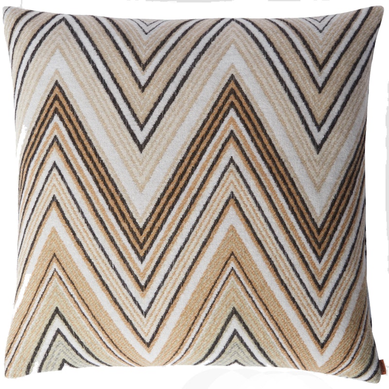 Plume Kissen 60x60 cm, Taupe/Multi