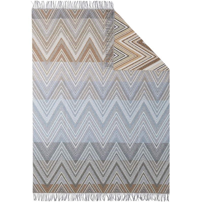 Plume Decke 130x190 cm, Taupe/Multi