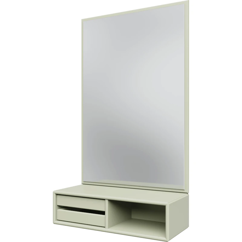 Glance Wall Mirror With Shelf, Pomelo