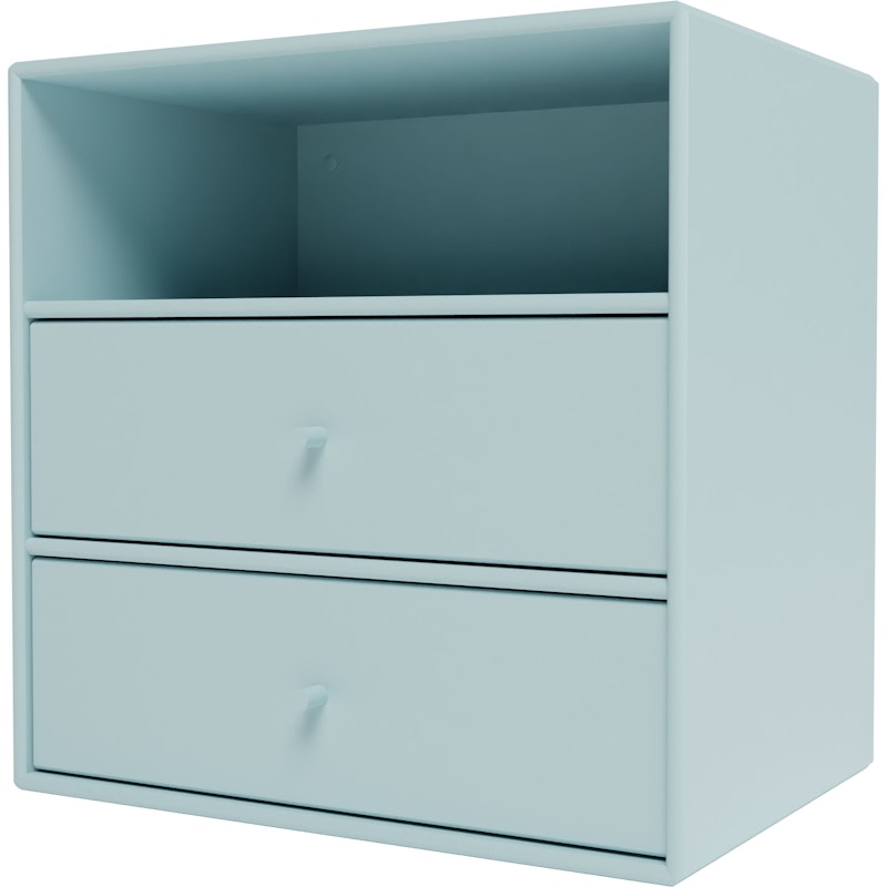Mini 1006 Shelf With Two Drawers, Flint