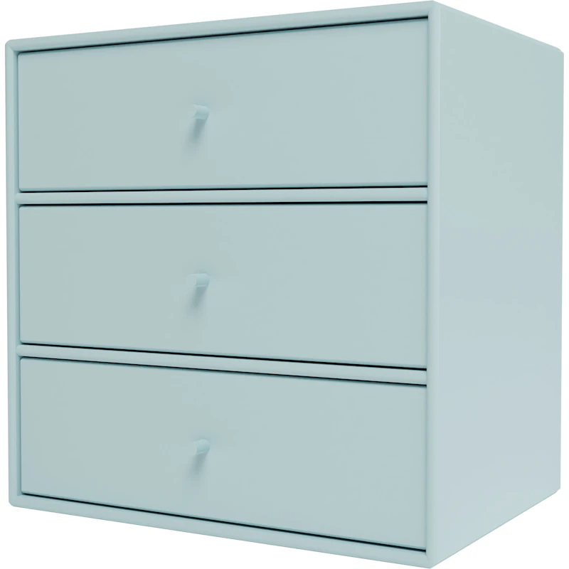 Mini 1007 Shelf With Three Drawers, Flint