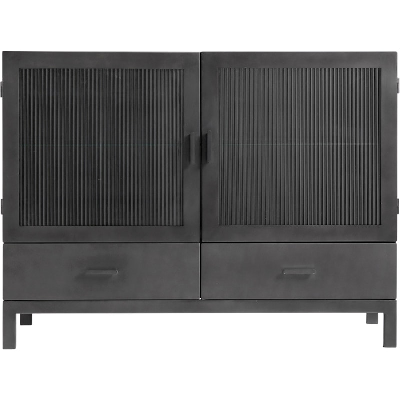 Dallas Cabinet Metal 120x90 cm, Black
