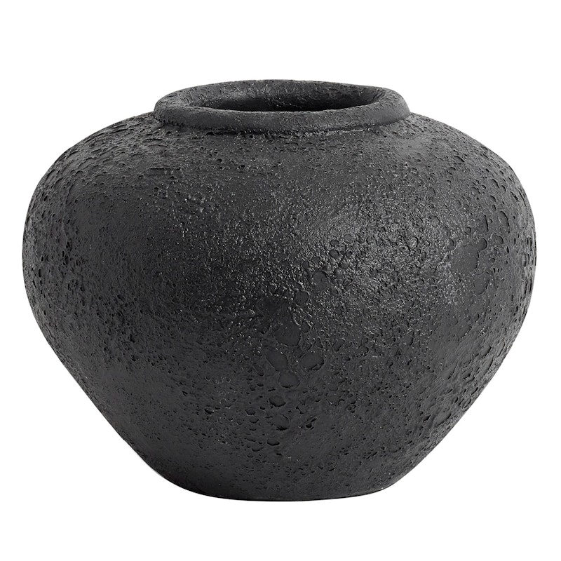 Luna Blumenvase 18, Schwarz