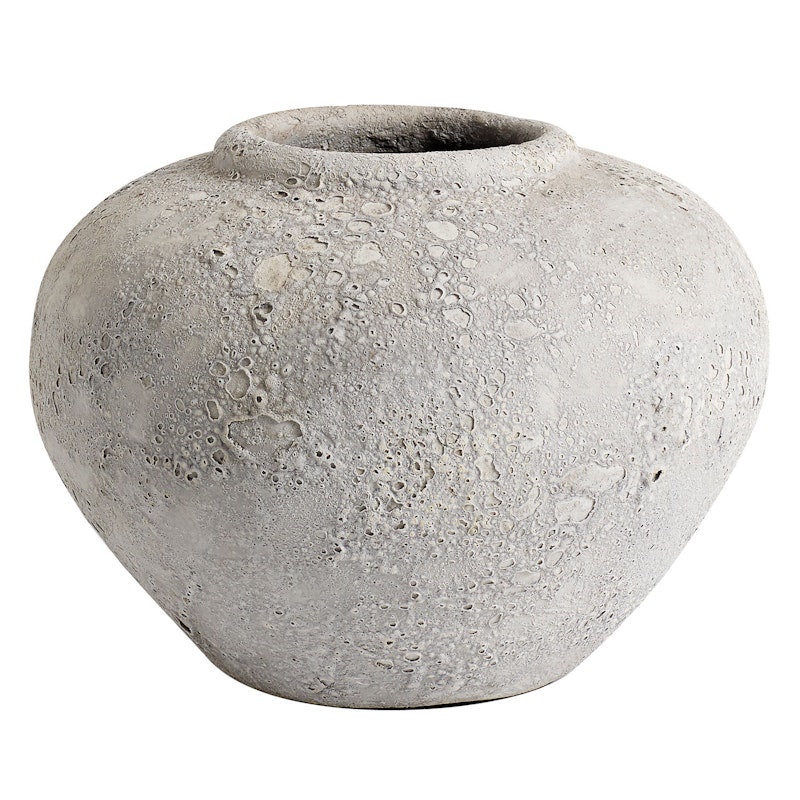 Luna Decorative Pot Light Grey, 18 cm