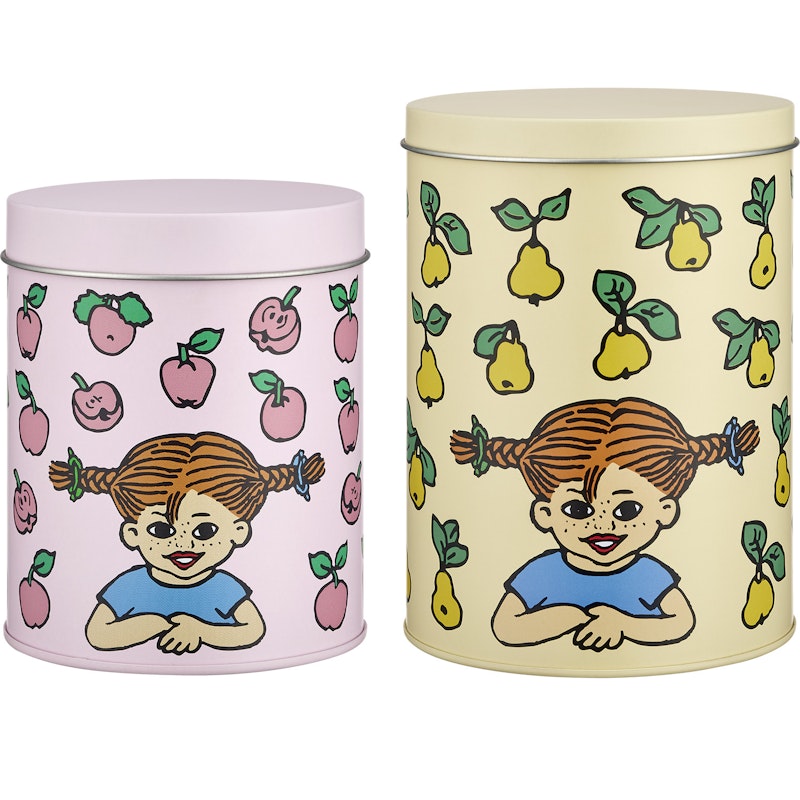 Pippi Fruits Tin Set 2-pack
