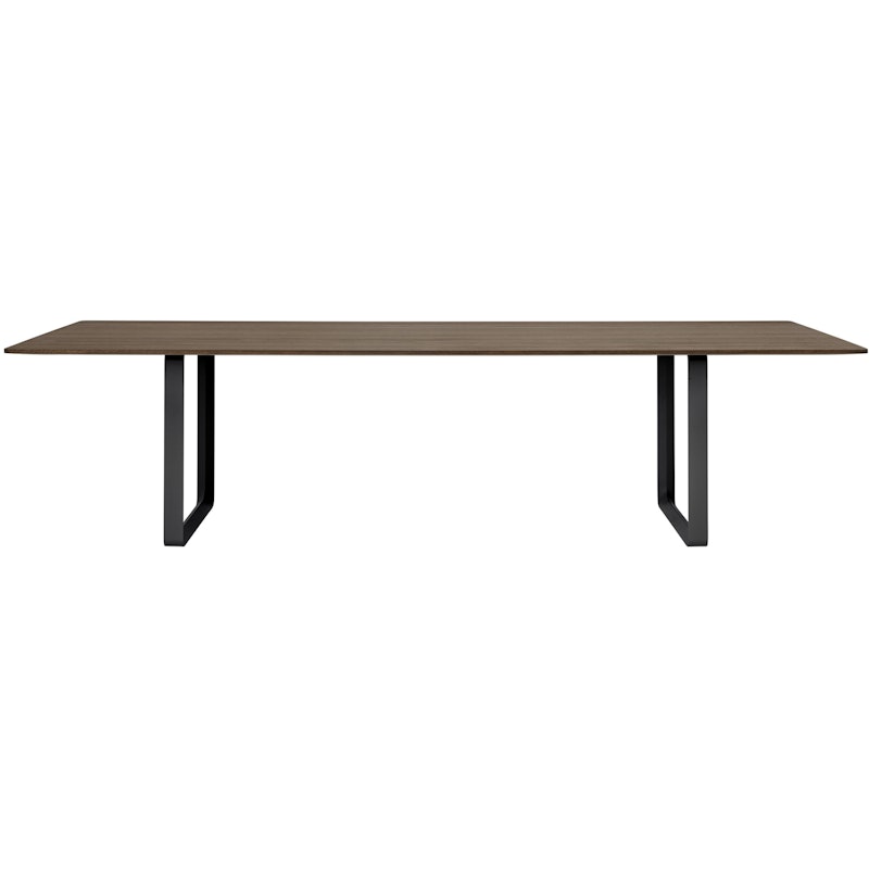 70/70 Tisch 108x295 cm, Geräuchterte Massiveiche / Schwarz