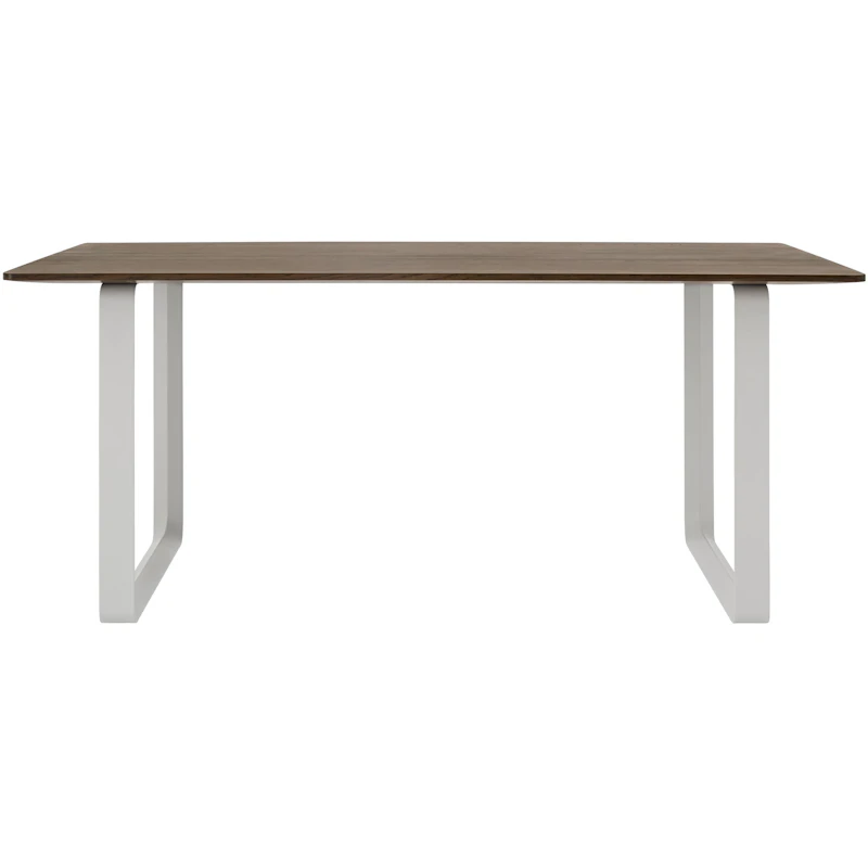 70/70 Table 85x170 cm, Solid Smoked Oak / Grey