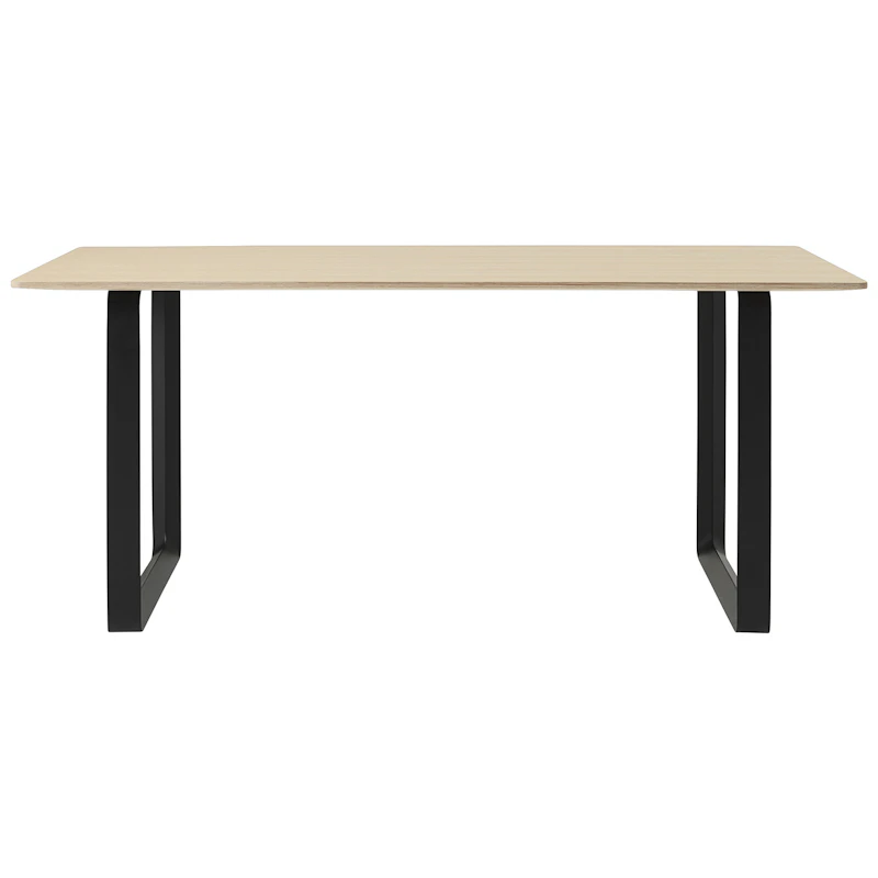 70/70 Table 85x170 cm, Oak Veneer / Black