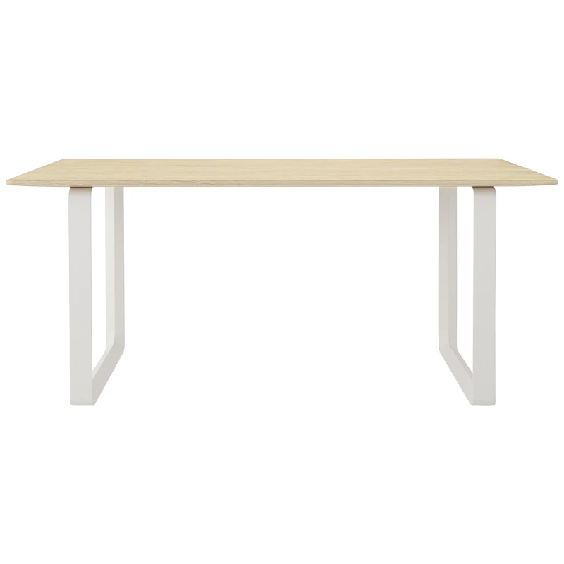 70/70 Table 85x170 cm, Solid Oak / White