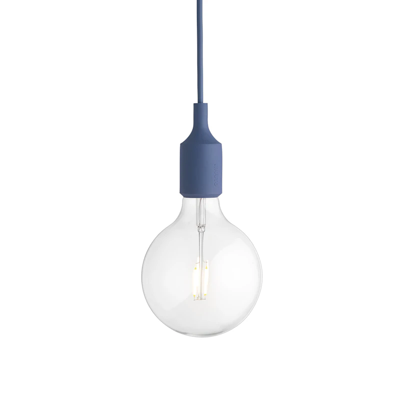 E27 Pendant, Pale Blue