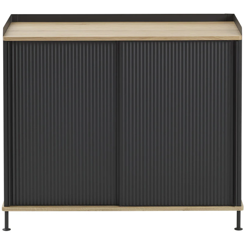 Enfold Sideboard 45x100 cm, Lacquered Oak / Anthracite