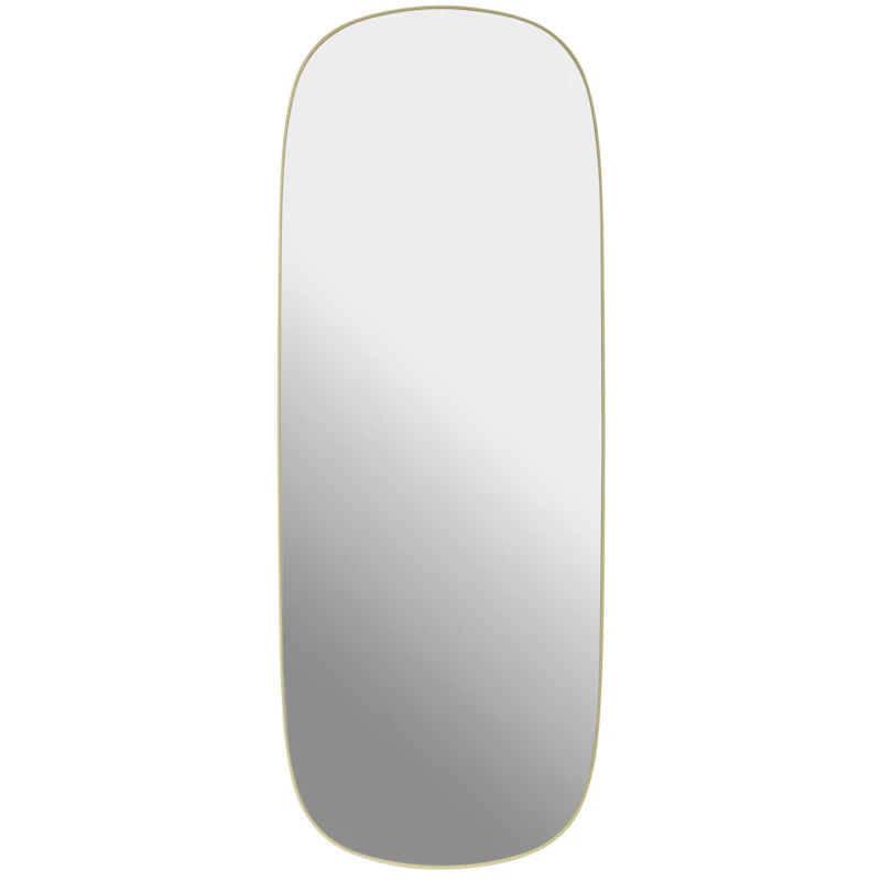 Framed Mirror 118 cm, Light Yellow / Clear
