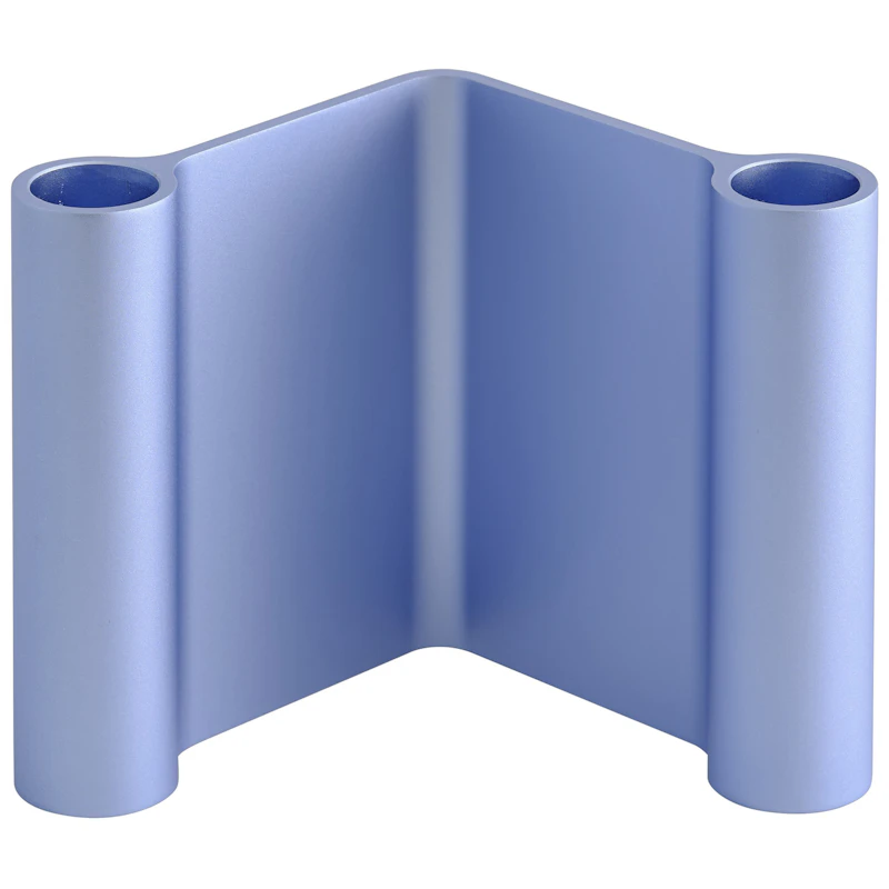 Pair Candle Holder 11 cm, Light Blue
