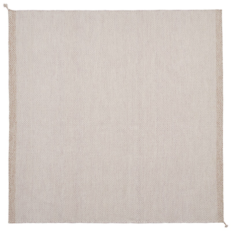 Ply Wool Rug 240x240 cm, Light Rose