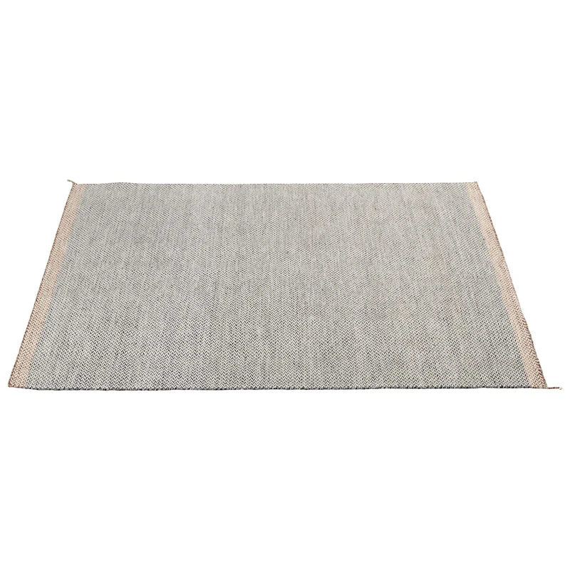 Ply Wool Rug 170x240 cm, Black / White