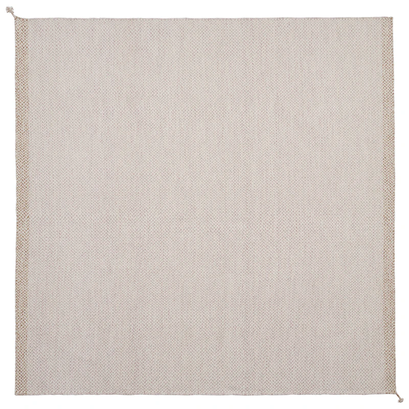 Ply Wool Rug 240x240 cm, Light Rose