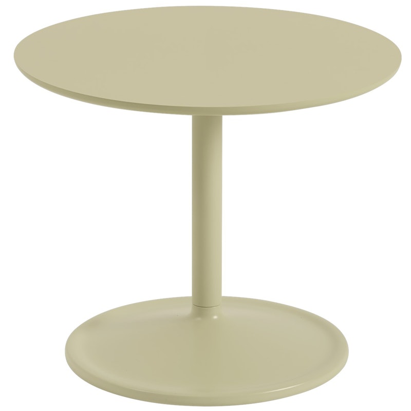 Soft Beistelltisch Ø48x40 cm, Laminat Beige Green