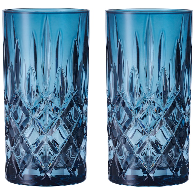 Noblesse Longdrink-Glas 37 cl 2-er Set, Vintage Blue