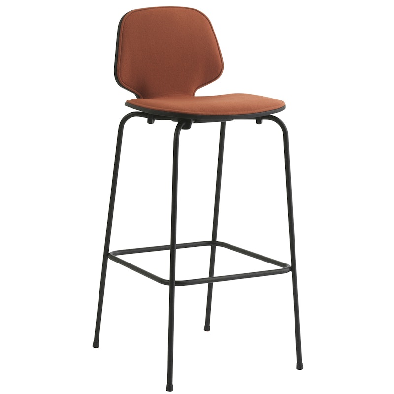 My Chair Barhocker 75 cm, Cognacfarben / Schwarz Stahl