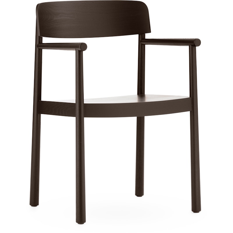 Timb Chair With Armrest, Brown