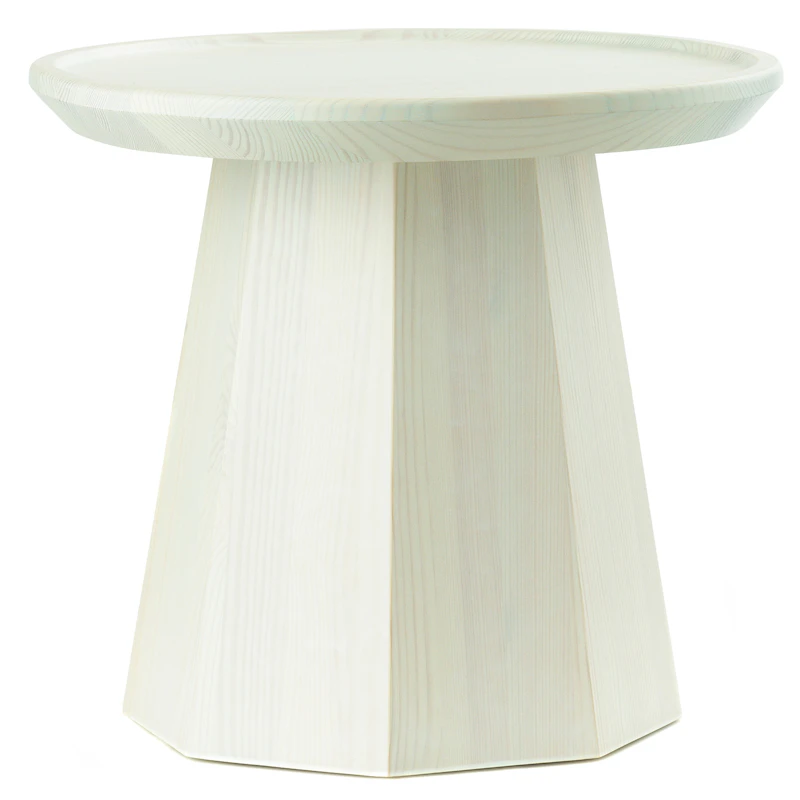 Pine Side Table Ø45 cm, Light Green
