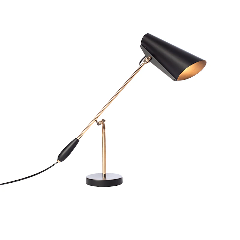 Birdy Table Lamp, Black / Brass