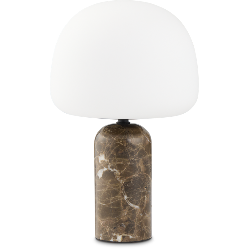 Kin Table Lamp Brown Marble 33 cm