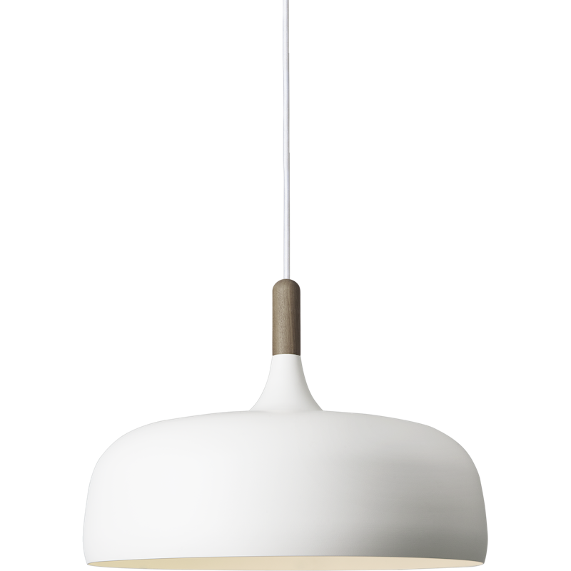 Acorn Pendant, Matte White