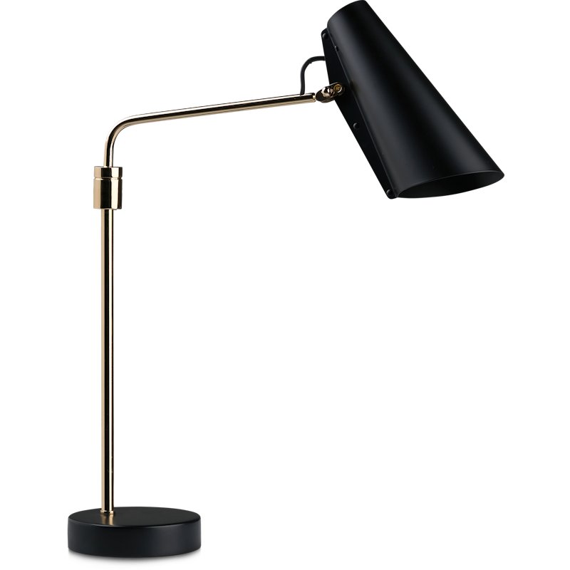 Birdy Swing Table Lamp, Black / Brass
