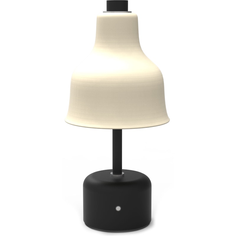 Avra Tischlampe Tragbar, Schwarz / Creme