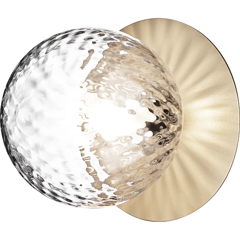 Liila 1 Wand- Und Deckenlampe 165 mm, Nordic Gold / Transparent