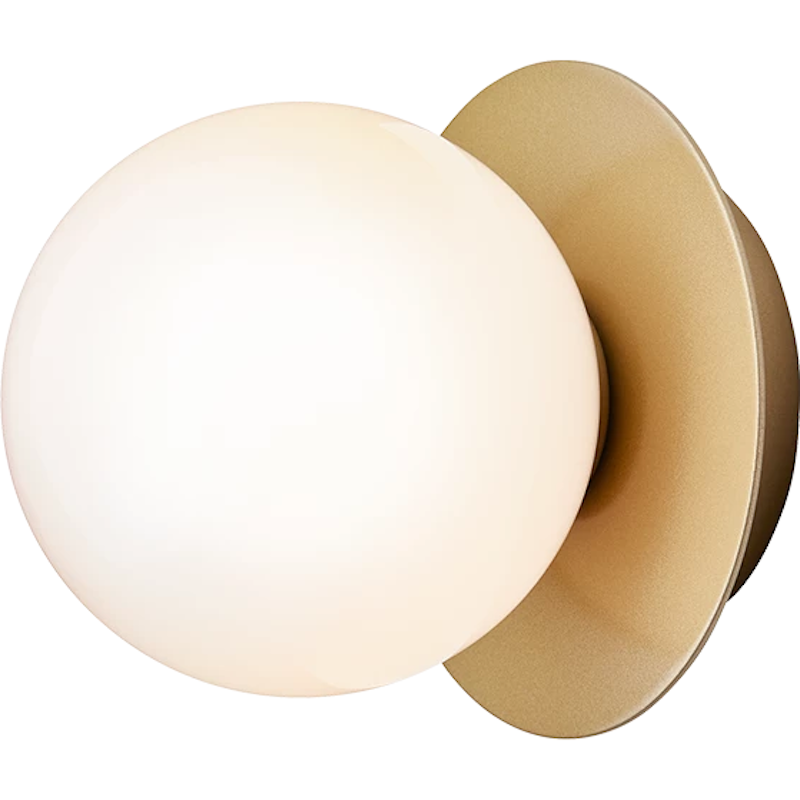 Liila 1 Wand- Und Deckenlampe 140 mm, Nordic Gold / Opal