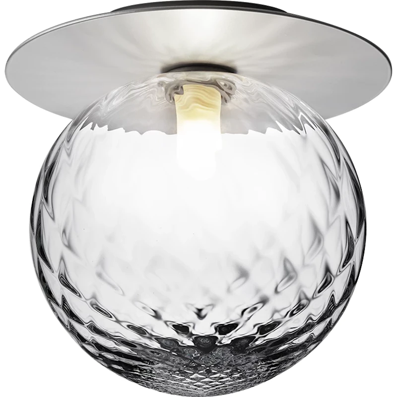 Liila 1 Wall/Ceiling Lamp 255 mm, Light Silver / Clear