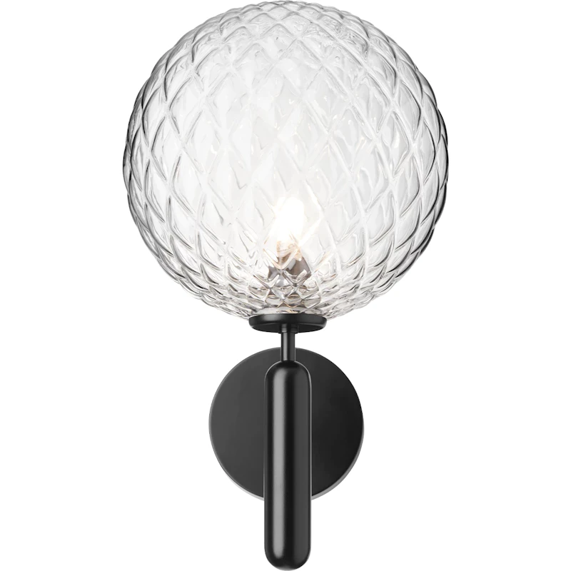 Miira Wall Lamp Outdoor, Black / Clear