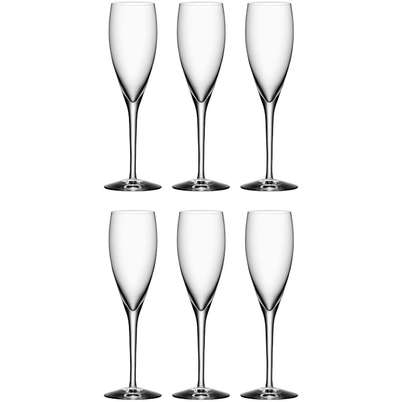 More Champagne Glass 18 cl, 6-pack